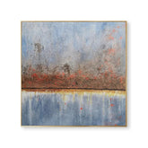 Tranquil Reflections in Blue and Amber #CDFB00046