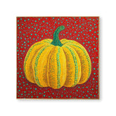 Golden Pumpkin on Crimson Canvas #CDFB00404