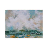 Serene Cloudscape Over Azure Waves #CDFB00481