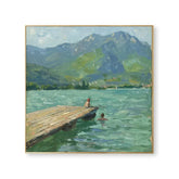 Serene Pier at Mountain Lake #CDFB00673