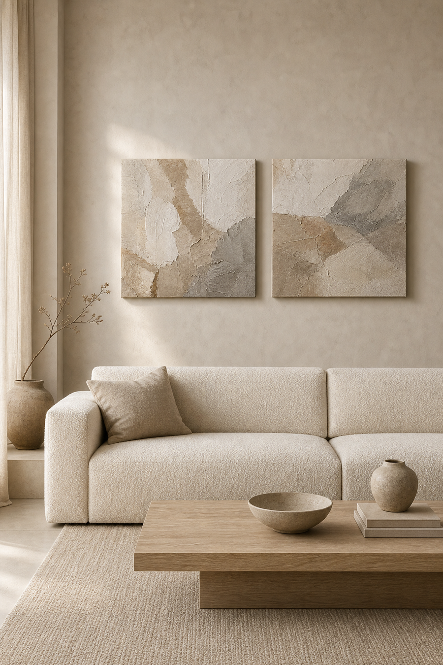 Wabi-Sabi Canvas Set of 2 #SP002