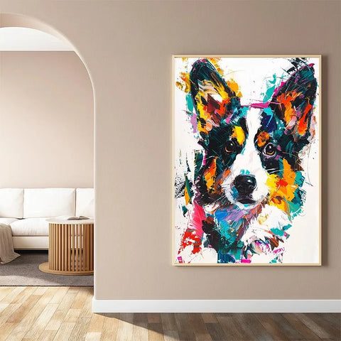 Colorful Corgi Chaos #CDFB00541