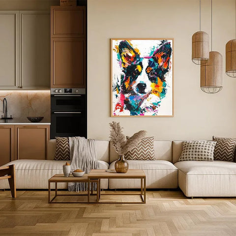 Colorful Corgi Chaos #CDFB00541