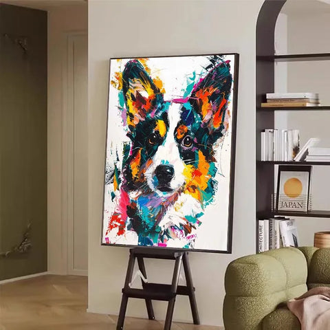 Colorful Corgi Chaos #CDFB00541