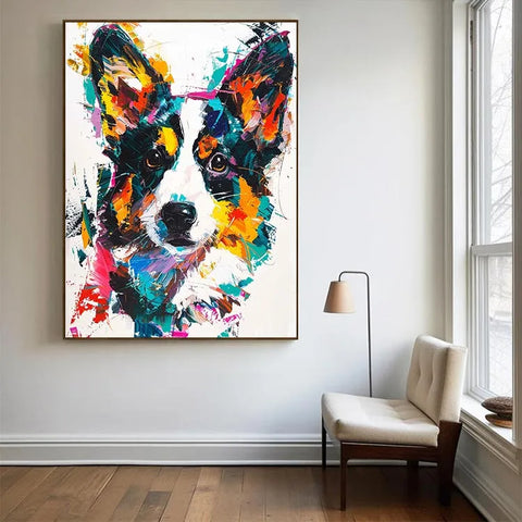 Colorful Corgi Chaos #CDFB00541