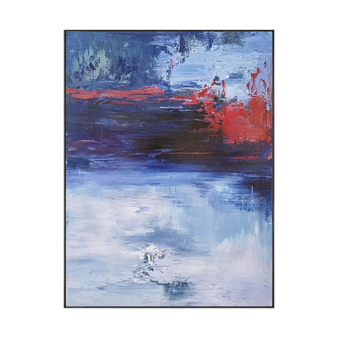 Azure Serenity in Crimson Motion #CDFB00107