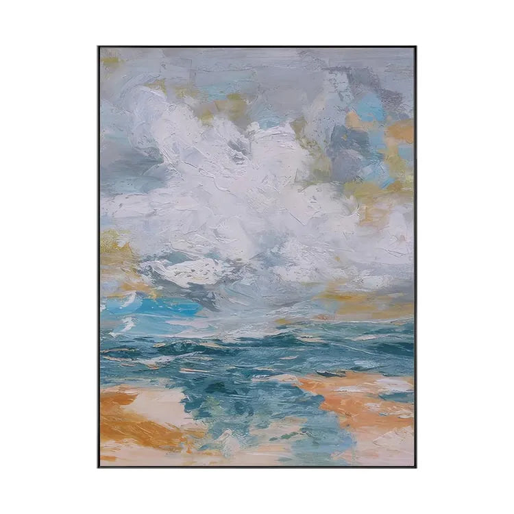 Serene Halo Over Azure Waves #CDFB00451