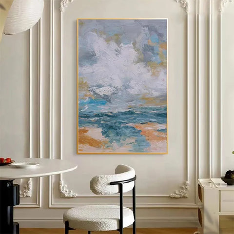 Serene Halo Over Azure Waves #CDFB00451