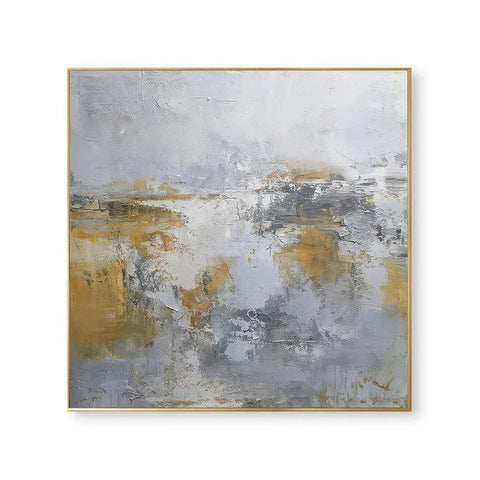 Chaotic Harmony in Yellow and Gray #CDFB00097