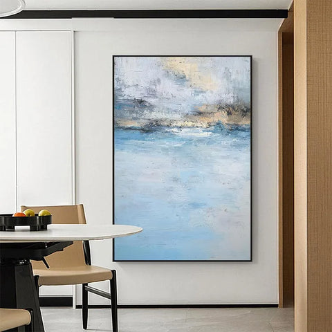 Azure Turmoil on Canvas #CDFB00043