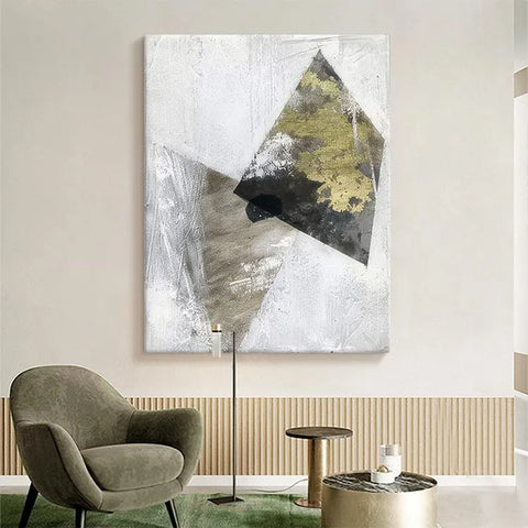 Geometric Harmony in Monochrome #CDFB00019