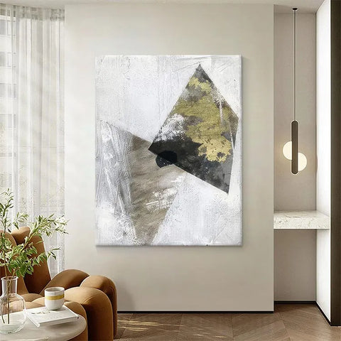 Geometric Harmony in Monochrome #CDFB00019