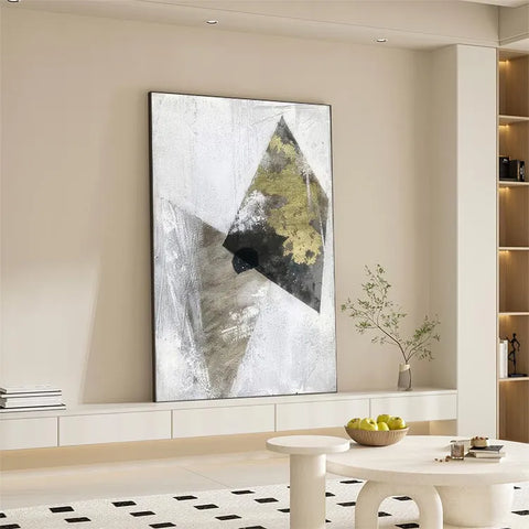 Geometric Harmony in Monochrome #CDFB00019