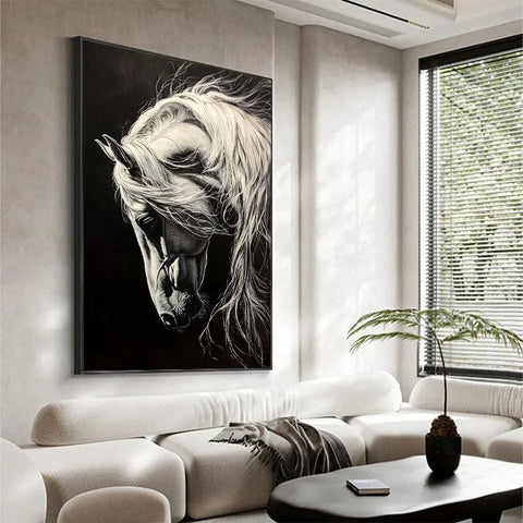 Serene Stallion in Shadows #CDFB00516