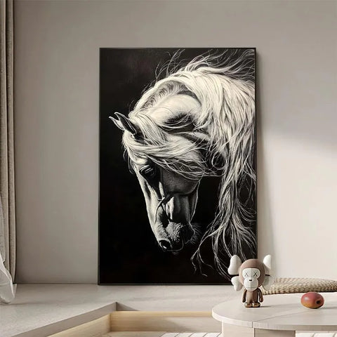 Serene Stallion in Shadows #CDFB00516