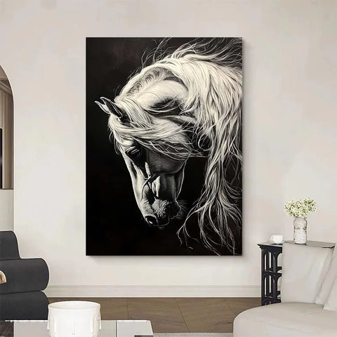 Serene Stallion in Shadows #CDFB00516