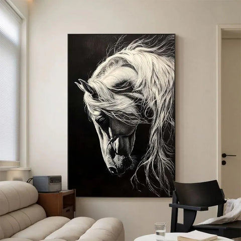 Serene Stallion in Shadows #CDFB00516