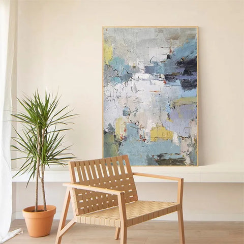 Chaotic Harmony in Blue and Gold #CDFB00047