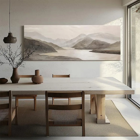 Misty Peaks Reflected #CDFB00943