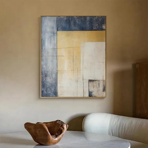 Fractured Harmony in Blue and Gold #CDFB00012