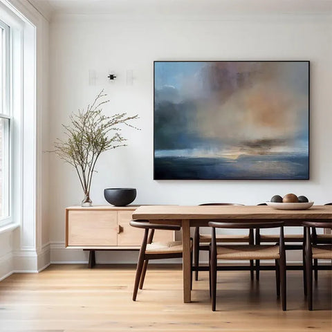 Ethereal Ascent in Azure Haze #CDFB00050