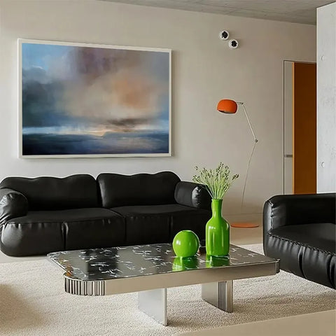 Ethereal Ascent in Azure Haze #CDFB00050