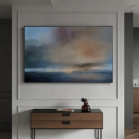 Ethereal Ascent in Azure Haze #CDFB00050