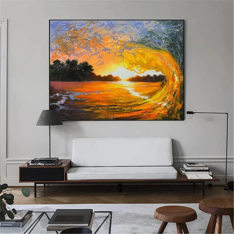 Sunset Serenity on the Waves #CDFB00079