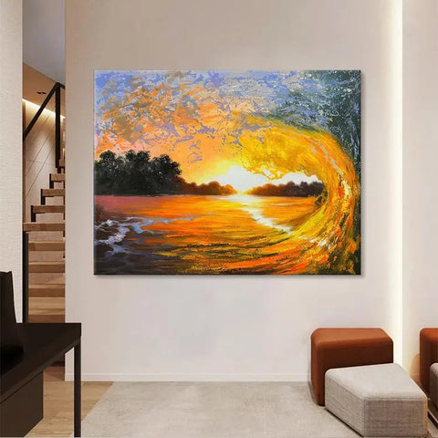 Sunset Serenity on the Waves #CDFB00079