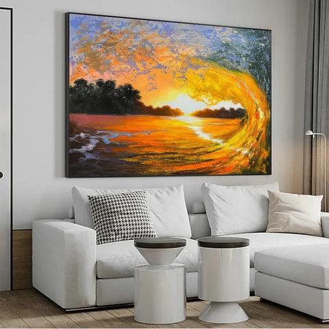 Sunset Serenity on the Waves #CDFB00079