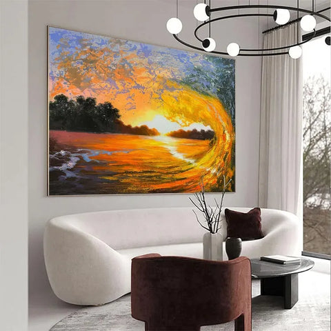 Sunset Serenity on the Waves #CDFB00079