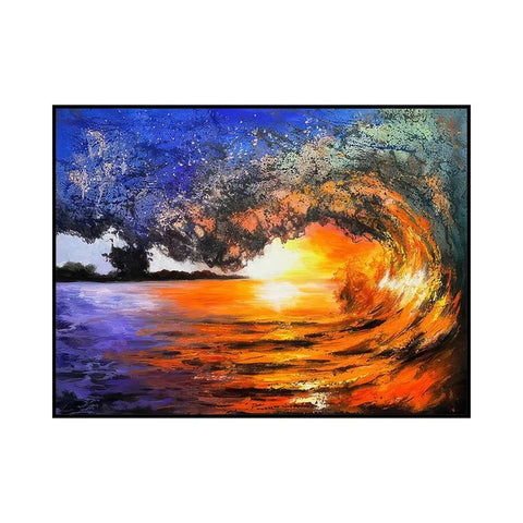 Sunset Serenity on Rippling Waves #CDFB00080