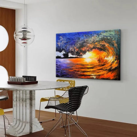 Sunset Serenity on Rippling Waves #CDFB00080