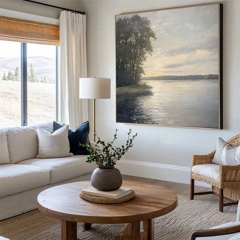 Serene Sunset by the Lake #CDFB00121