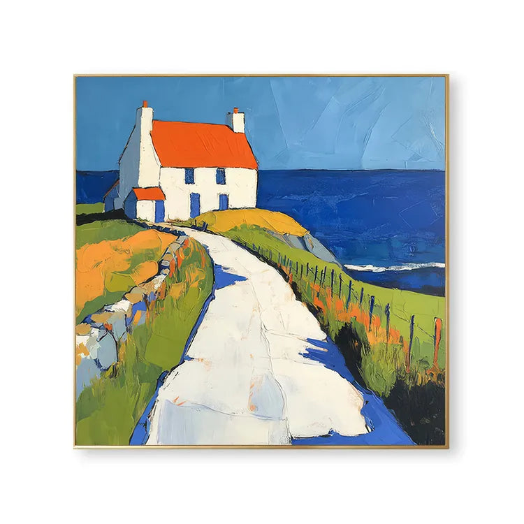 Cliffside Haven Over the Ocean #CDFB00128