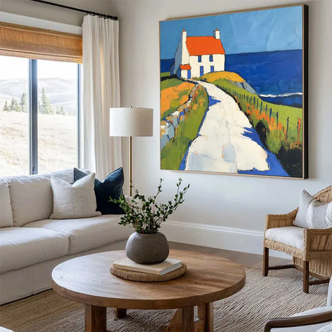 Cliffside Haven Over the Ocean #CDFB00128