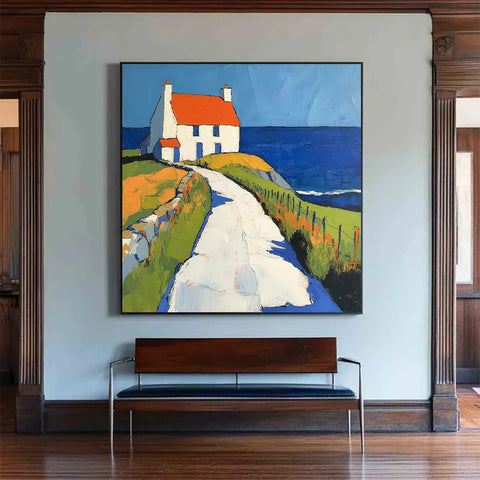 Cliffside Haven Over the Ocean #CDFB00128