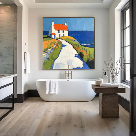 Cliffside Haven Over the Ocean #CDFB00128