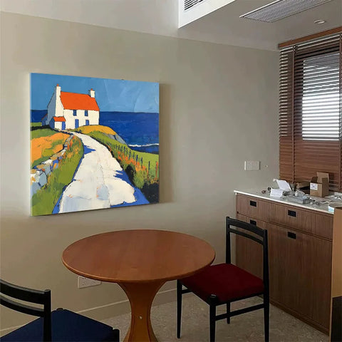 Cliffside Haven Over the Ocean #CDFB00128