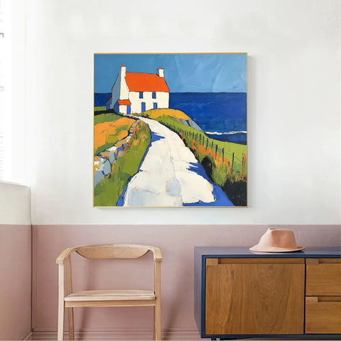 Cliffside Haven Over the Ocean #CDFB00128