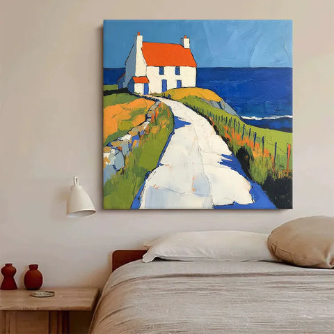 Cliffside Haven Over the Ocean #CDFB00128