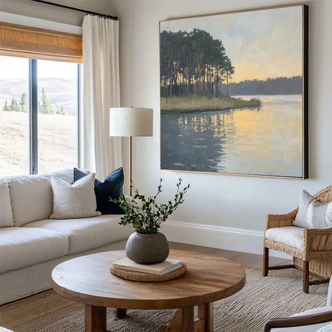 Serene Lakeside Sunset #CDFB00130