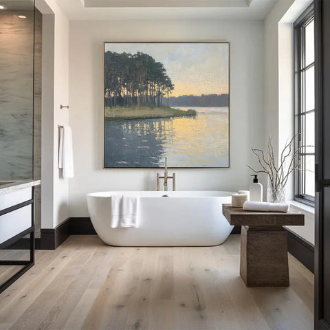 Serene Lakeside Sunset #CDFB00130