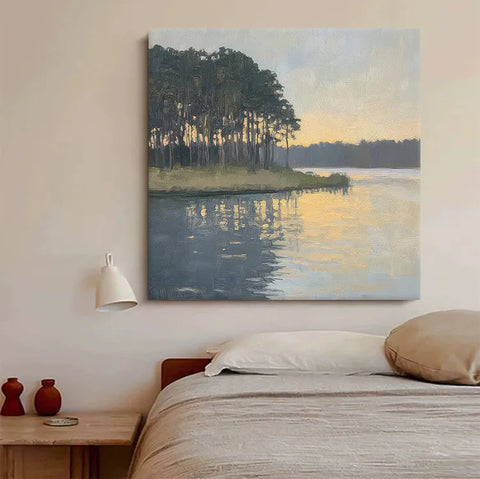 Serene Lakeside Sunset #CDFB00130