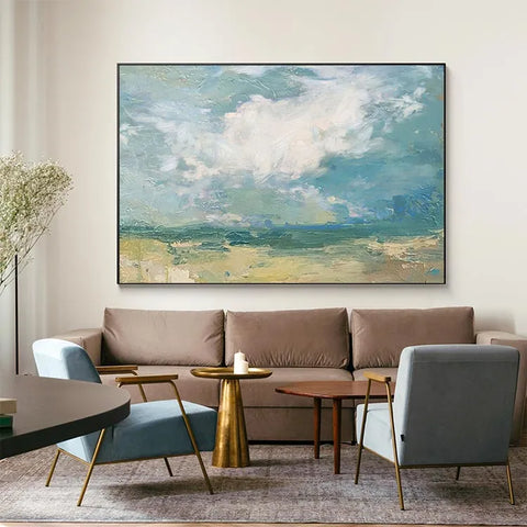 Serene Skies Over Azure Waves #CDFB00154