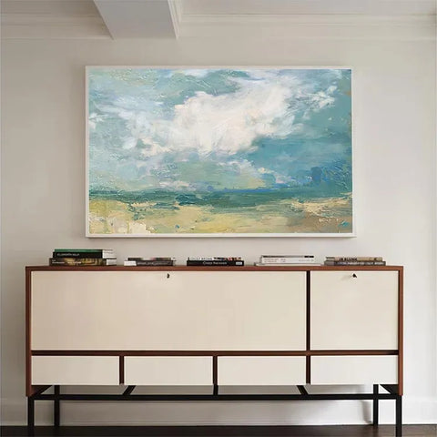 Serene Skies Over Azure Waves #CDFB00154