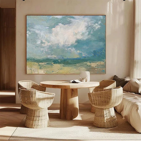 Serene Skies Over Azure Waves #CDFB00154