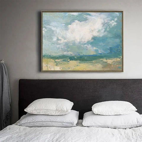 Serene Skies Over Azure Waves #CDFB00154