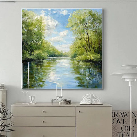 Tranquil River Reflection #CDFB00157