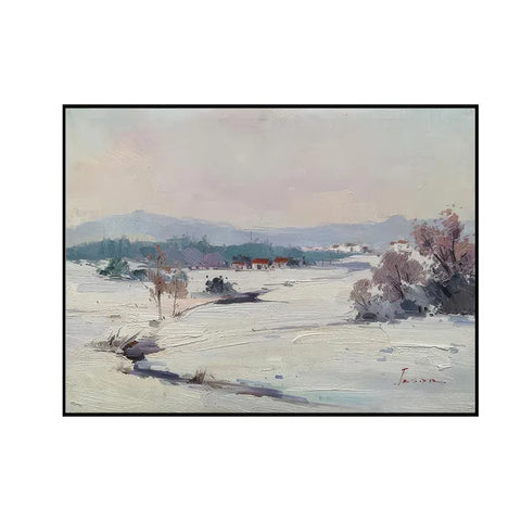 Winter Serenity by the Frozen River #CDFB00185